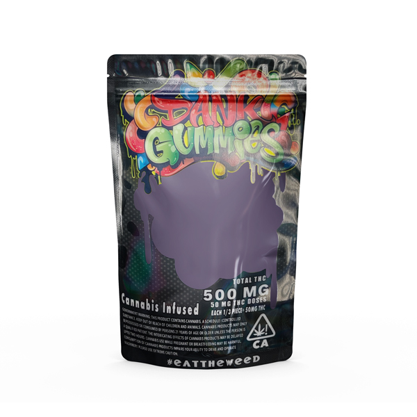 Dank Gummies Verry Berry Berries 500mg THC
