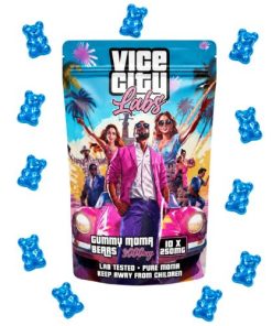 250MG MDMA Gummy Bears - Blue Raspberry Lemonade - Vice City Labs