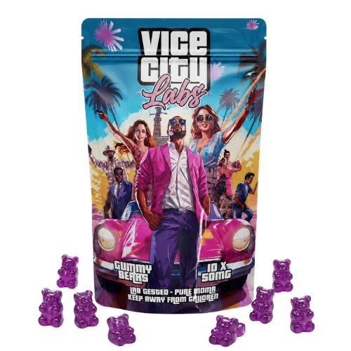 500MG MDMA Gummy Bears - Grape Lemonade - Vice City Labs