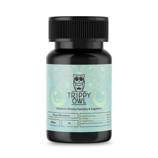 Energy Microdose 50MG Psilocybin (20) Trippy Owl