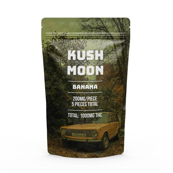 Kush Moon banana THC Gummies - 500mg